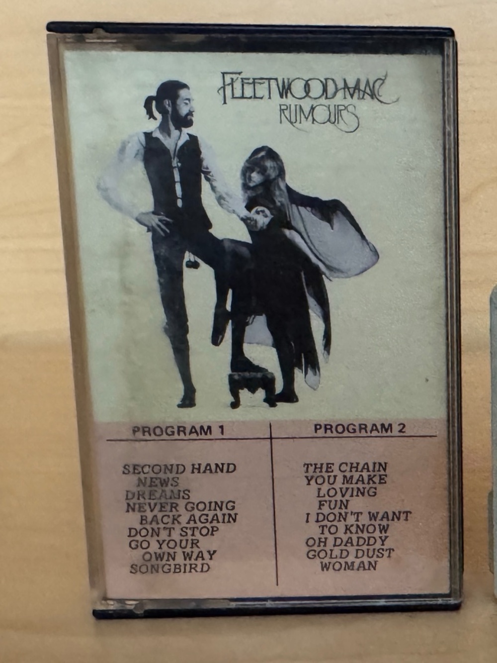 Vintage Fleetwood Mac Rumours Cassette Tape, 1977 Warner Bros Canadian Pressing